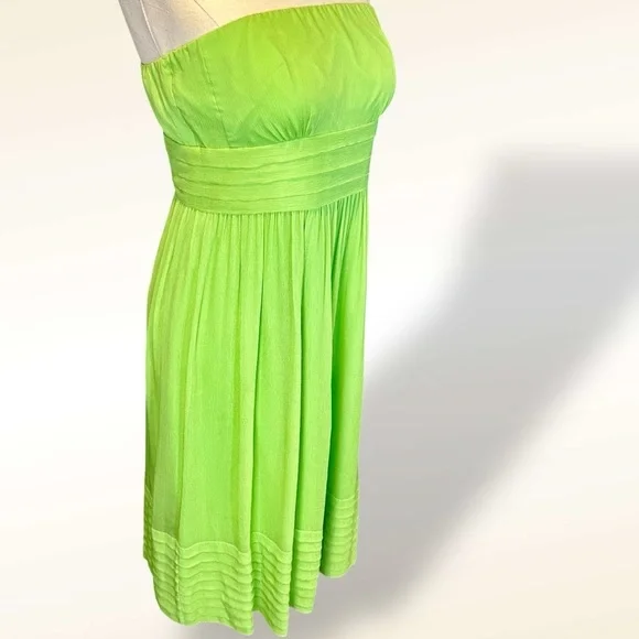 J. Crew ‘Juliet’ Strapless A-Line 100% Silk Special Occasion Y2K Dress Size 6